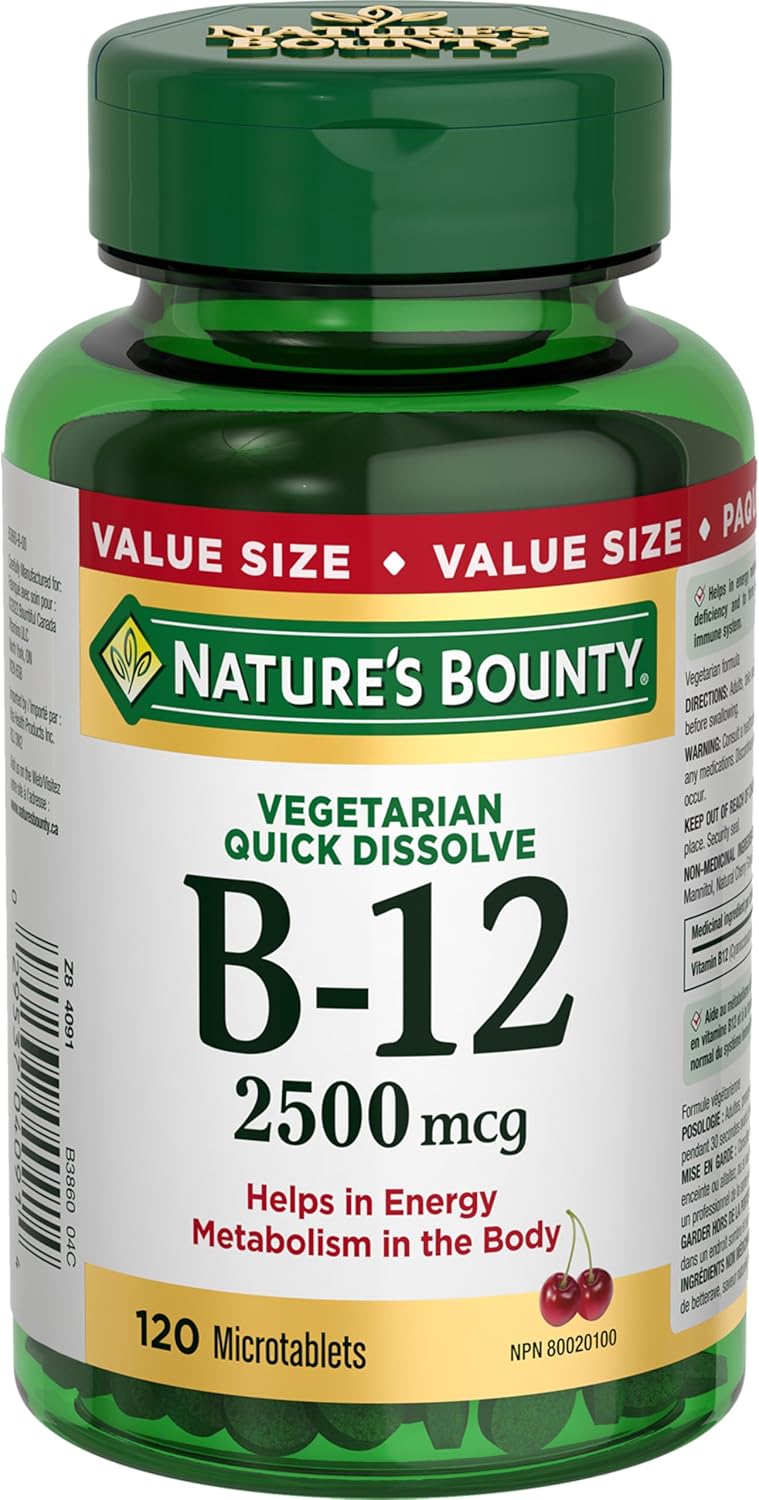 NATURE'S BOUNTY B12 2500MCG 120