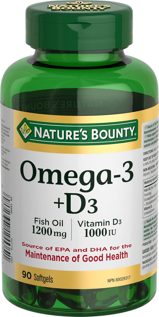 NATURE'S BOUNTY FISH OIL W/VIT D CPLT 90