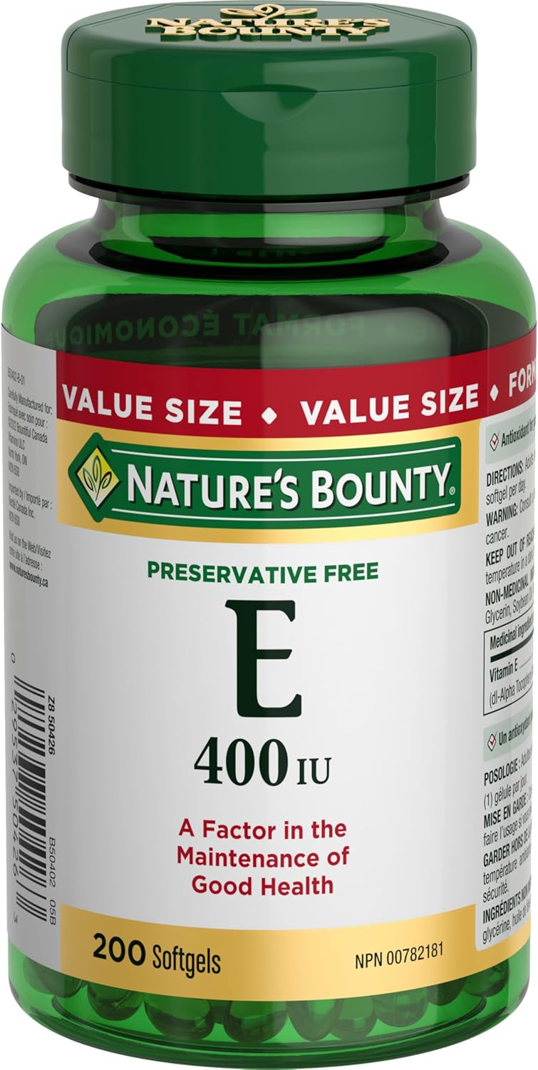 NATURE'S BOUNTY VIT E SOFTGEL 400IU 200