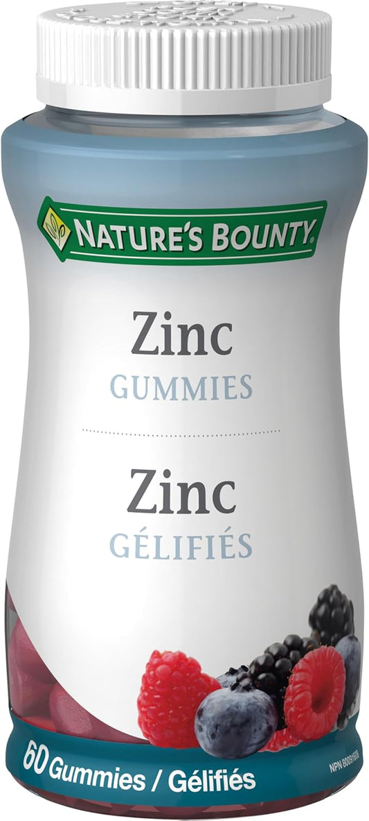 NATURE'S BOUNTY ZINC GUMMIES 60