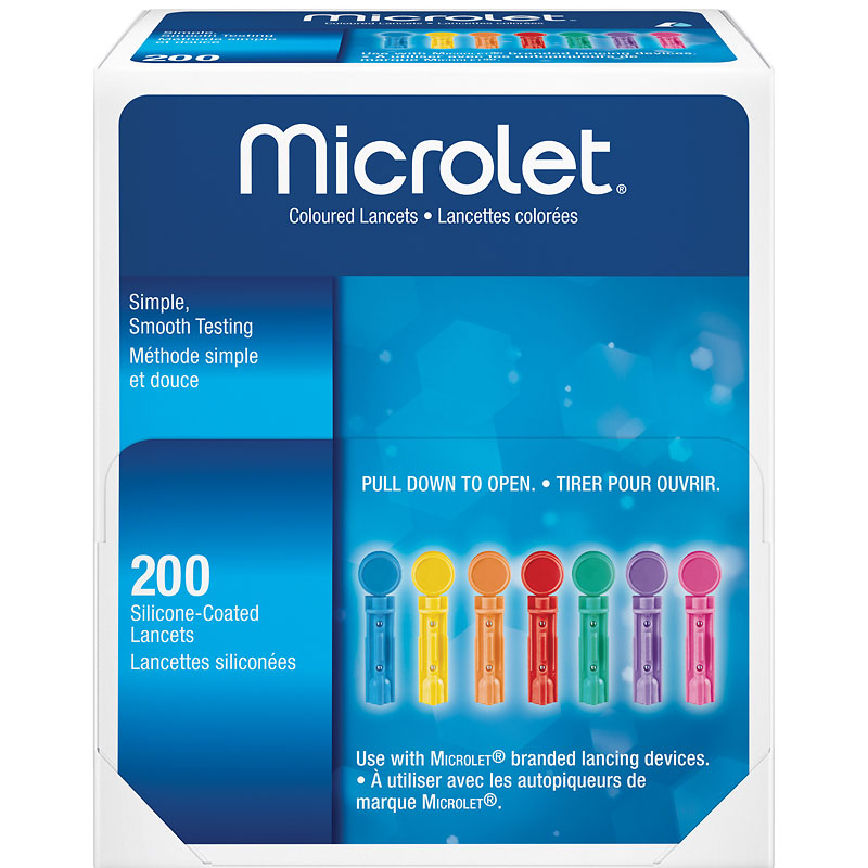 Ascensia Microlet Coloured Lancets