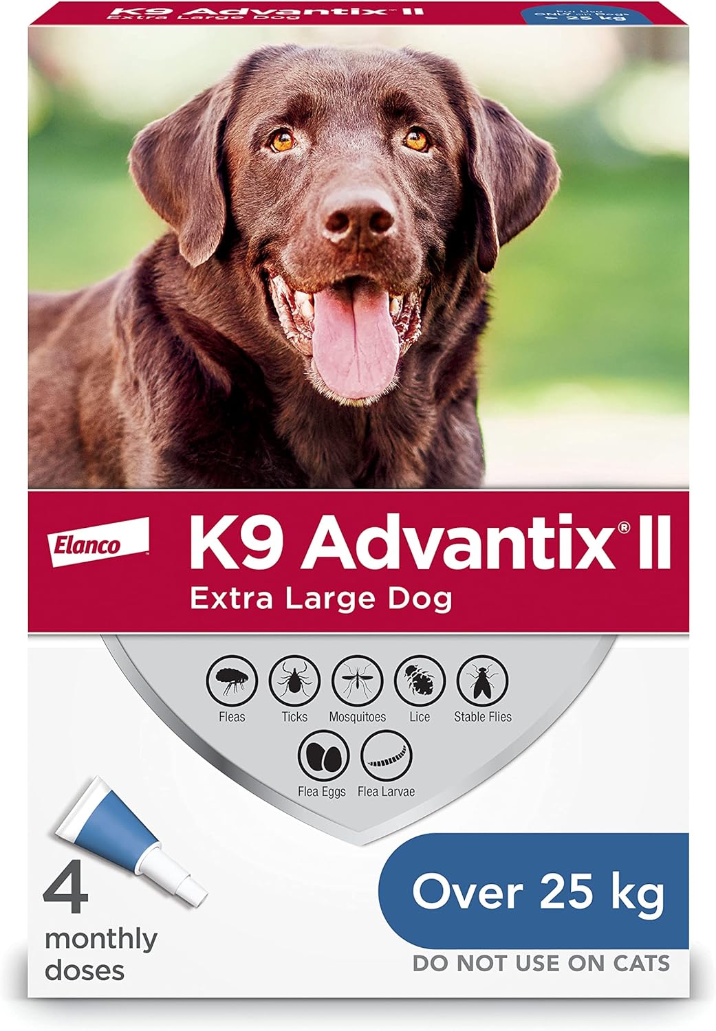 K9 Advantix® II Medium Dog Once-A-Month Topical Flea & Tick Treatment >25 kg