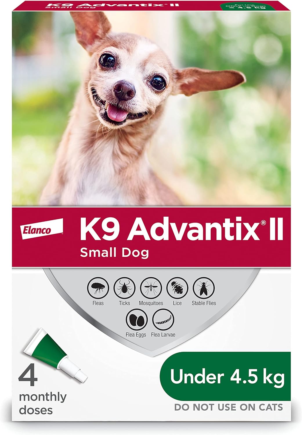 K9 Advantix® II Medium Dog Once-A-Month Topical Flea & Tick Treatment <4.5 kg