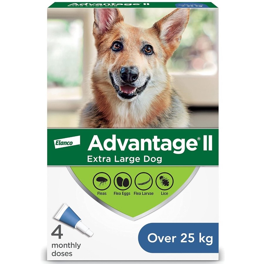 Advantage II Extra-Large Dog Once-A-Month Treatment  Over 25 kg