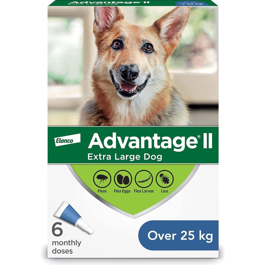 Advantage II Extra-Large Dog Once-A-Month Treatment  Over 25 kg